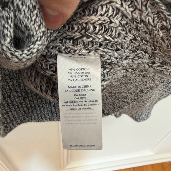 Faherty Charcoal Shawl Collar Cardigan - Picture 4 of 6